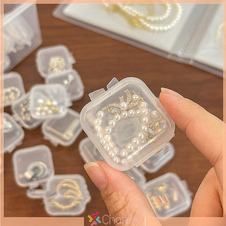 10 chiếc hộp nhỏ vuông hộp nhựa di động hộp đựng trang sức hộp đựng hoàn thiện cho bông tai bao bì hộp bảo quản mới