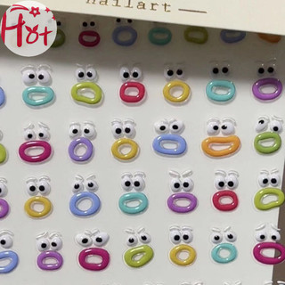 Jr 1 Cái Dễ Thương Kawaii Móng Tay Dán Sáng Tạo Ngộ nghĩnh Miệng Quái Vật Móng Tay Nghệ Thuật Miếng Dán Thời Trang DIY Chống Thấm Nước Peelable Dán Móng Tay VN