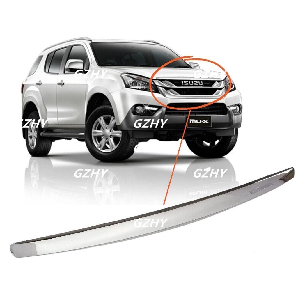 Tự Động Trước Lưới Tản Nhiệt Chrome hood Moulding Cho isuzu DMAX 2011 2012 2013 2014 2015 2016 MUX 2