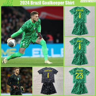 Áo sơ mi trẻ em thủ môn Brazil 2024 / 25 của Brazil Alisson Becker