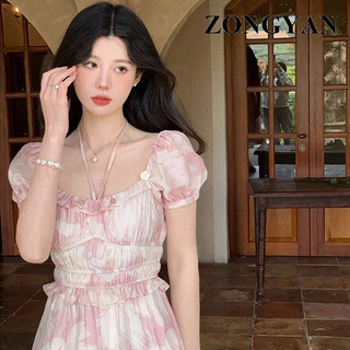 ZONGYAN váy Đầm váy nữ body đầm Comfortable Popular Xu hướng Cổ điển WLQ24414SY 18Z240501