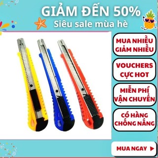 Dao rọc giấy loại vừa 9mm cực tốt , an toàn và chất lượng cao HJ-18