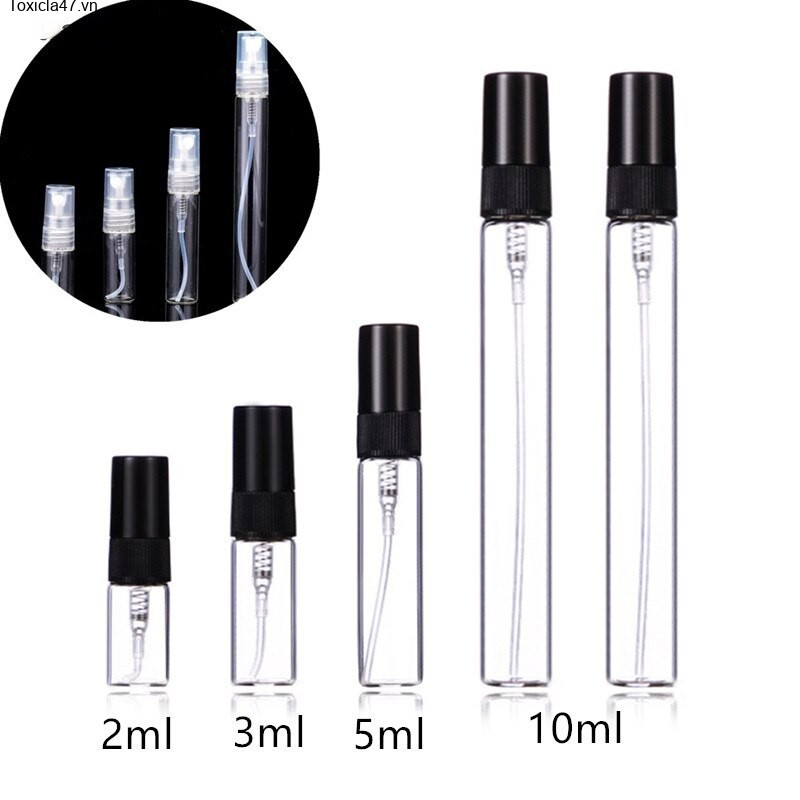 Pioneer 2ml, 3ml, 5ml, Chai xịt 10ml, chai du lịch, thủy tinh nạp lại