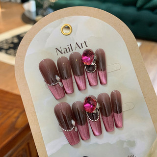 Đùi Tóc Thô Dì Bên Rò Rỉ Handmade Mặc Móng Tay Trị Liệu Quang Trị Liệu Thành Phẩm Bán Buôn Đầu Móng Tay Cô Gái Trắng