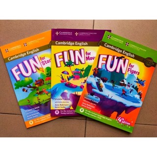 Bản đẹp Fun for Starters, Movers, Flyers 4th (Lẻ, Trọn bộ) (TA)