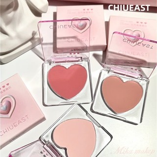 Chiueast Blush Single Color Blush Love Blush Non-Flying Powder Tinh tế