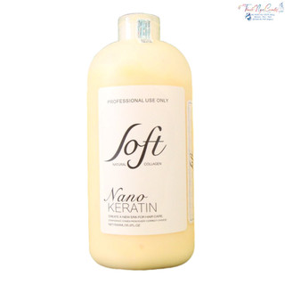 Keratin nano tươi phục hồi tóc hư nát SOFT Natural Collagen 1000ml không cay mùi thơm - TN