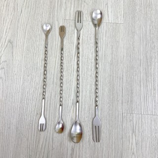 Thìa pha chế bar spoon 26cm hoặc 32cm (thìa bar, muỗng khuấy, thìa khuấy) - Muỗng Pha Chế Bartender