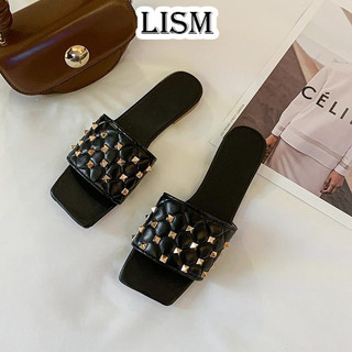 LISM Dép Lê Thời Trang Đơn Giản Cho Nữ dép bánh mì Tiện lợi Cổ điển Siêu nhẹ Đế chống trơn trượt FYT2420765 21Z240519