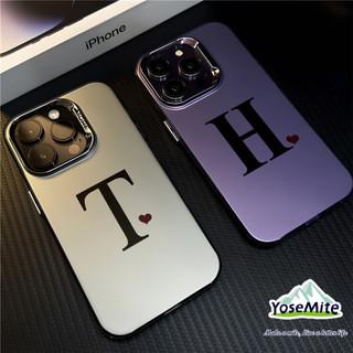 ốp lưng iphone 17 16 11 15 pro max Chữ may mắn T H Ốp điện thoại silicon mềm hình kim loại mạ thời trang cho iPhone 15 XR 13 11 12 Pro Max 8 7 6 6S Plus X Xs Max Se 2020 13 12 11 Thương hiệu hợp thời trang local