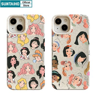 Suntaiho Ngộ nghĩnh Dễ Thương Vỏ Điện Thoại Họa Tiết Cô Gái Đẹp Cho Iphone 15 14 12 13 11 Pro Max IP 7 8 Plus Iphon X Xs XR Xs Max Silicone Mềm Cao Cấp Chống Sốc Ốp Lưng