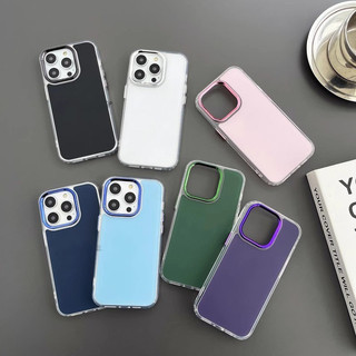 (Có L0G0) Vỏ Acrylic Chà Mạ Cho Iphone 15 Pro Max 14Promax 15Plus 14Plus 14 13 12 11 Pro Max Vỏ