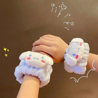 1 Cặp Vòng Tay Hấp Thụ Nước Có Thể Tái Sử Dụng Chất Liệu Flannel Hoạt Hình Dễ Thương Động Vật Cổ Tay Dây Giặt