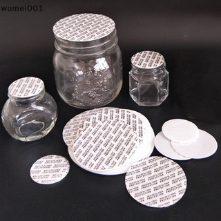 Wumei001 200 Chiếc Tự Dính Bọt Áp Lực Nhạy Cảm Cói Nắp Lót Tam Giác Chống Niêm Phong Lót Cho Lọ Mỹ Phẩm Chai Nồi 20MM-82MM TQ