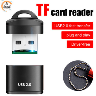 Đầu đọc thẻ Micro Sd / tf có móc khóa Mini Di động Usb2.0 Đầu đọc thẻ nhớ điện thoại di động tốc độ cao Bộ chuyển đổi Usb