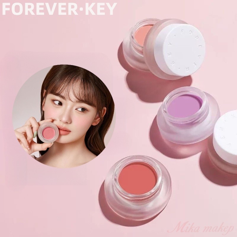 FOREVER · KEY Kem má hồng màu đào làm sáng tự nhiên Kết cấu khoai tây nghiền Hàn Quốc Blush