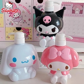 Đáng Yêu Sanrio Hello Kitty Dầu Gội Chai Kawaii Hoạt Hình Báo Chí Anime Kuromi Cinnamoroll My Melody Dung Tích Lớn Chai Tắm