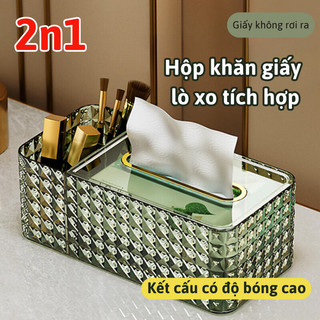 Hộp đựng khăn giấy để bàn tiện dụng trong suốt mcm home hộp nhưa để khăn giấy thanh khiết