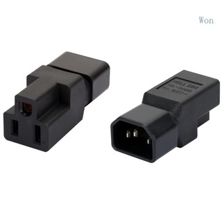 Won IEC320-C14 Nam Cắm Vào IEC320-C5 C7 Nema 5-15R Nữ Ổ Cắm Chuyển Đổi Adapter