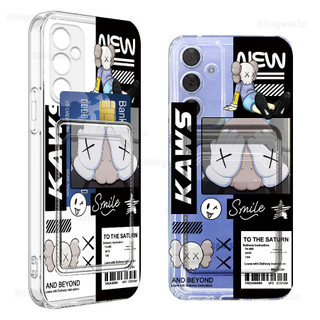 Sesame Street Pattern Giá đỡ thẻ chống sốc Ví trong suốt Vỏ điện thoại cho Samsung Galaxy S24 Ultra S23 FE S22 S21 S20 S10 S9 S8 Plus