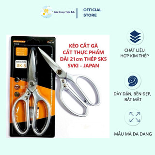 Kéo thép nhập khẩu nhật bản cắt xương gà, kéo nhật, kéo inox lớn sk5 sắc, bén, dễ vệ sinh mta_mart2