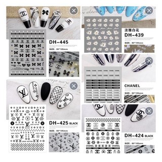 Stick chữ dán móng siêu xinh stick thương hiệu chanel nổi tiếng làm nail