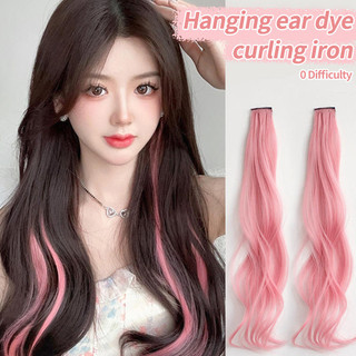 Thời trang cô gái nhiều màu sắc tóc giả nữ nối dài tóc giả mảnh tóc dài thẳng với kẹp màu tóc nối dài