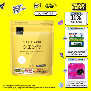 Bột tẩy rửa vết bẩn Citric Acid matsukiyo 500g