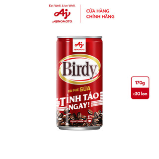 Thùng 30 Lon Cà Phê Birdy® Sữa 170ml/Lon