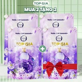   Mua 1 tặng 1  Nước Giặt Xả Top Gia 5 trong 1 Hương Hoa Hồng  Lavender Lưu Hương Đến 72H Túi 1L  2L 