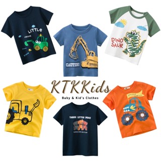 Áo thun bé trai cộc tay Kotokids, áo thun cộc tay cho bé họa tiết ngộ nghĩnh chất cotton