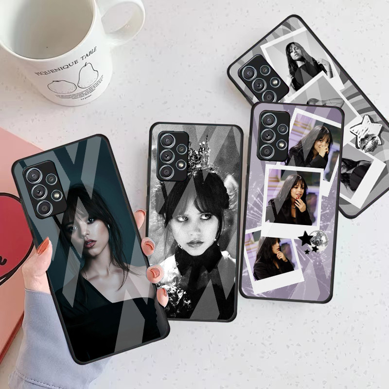 Ốp Điện Thoại Kính Cường Lực jenna ortega 03 Cho Samsung Galaxy A16 A15 A25 A35 A55 A53 A54 A34 A14 