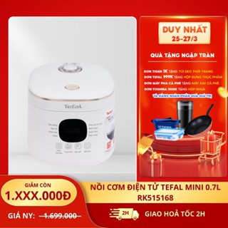 [KOL - KOC] Nồi cơm điện tử Tefal Mini 0.7L RK515168 - lòng nồi chống dính -Bảo hành 2 năm - Giao hỏa tốc 2h HCM