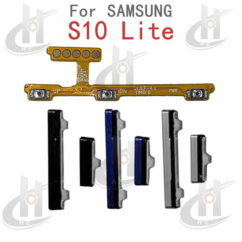 Dành Cho Samsung S10 Lite Power Âm Lượng Bên Nút Cáp Mềm Nút Tắt Âm Lượng Lên Xuống Nút Bên Thay Thế Một Phần