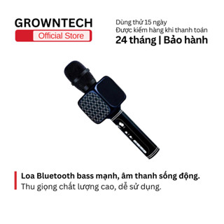 Micro hát không dây kèm loa bluetooth karaoke GT68 YS 69 dòng 2024 bass mạnh hỗ trợ ghi âm