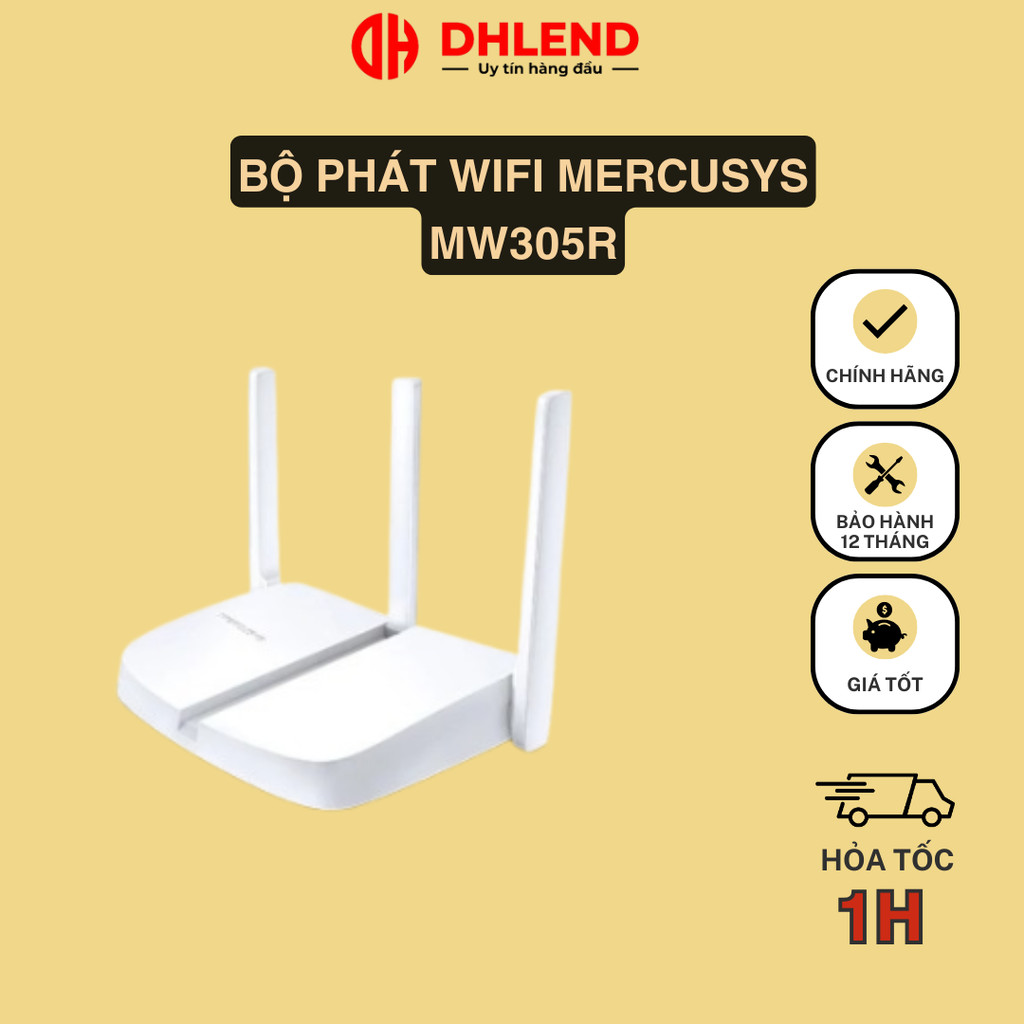 [MẪU MỚI] Bộ Phát Wifi Mercusys MW305R Chuẩn N 300Mbps