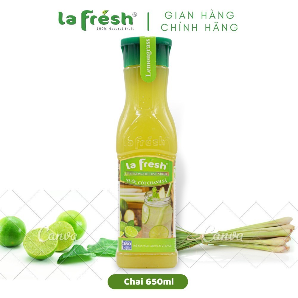 Nước cốt La Fresh chai 600ml - CHANH SẢ