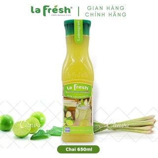 Nước cốt la fresh chai 600ml - chanh sả