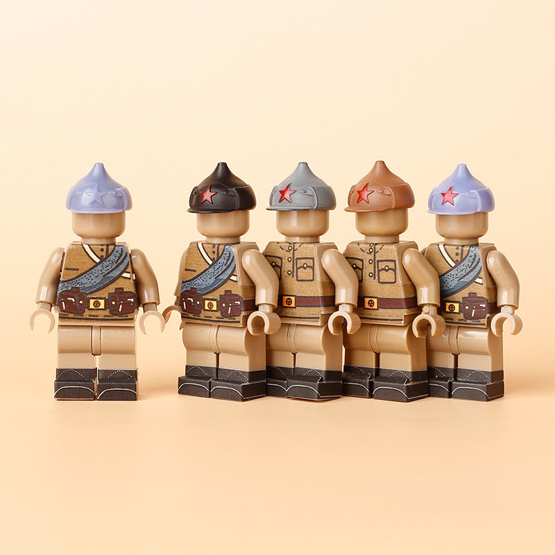 Moc Nga Lính Bjoni Nón Minifigure Mặc Mũ Bảo Hiểm Quân Đội Mũ Phụ Kiện Hạt Nhỏ Khối Xây Dựng Đồ Chơi