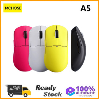 Chuột không dây Mchose A5 chính hãng 2.4G Bluetooth có dây Chuột nhẹ ba chế độ PAW3395 Chuột chơi Game