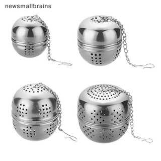 Newsmallbrainsmallbrains Thép không gỉ Bóng Rò Rỉ Trà Lưới Lọc Lọc Trà Infuser NSB