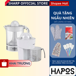 Máy vắt cam 1.5 lít sharp chính hãng công suất cao 40w, ép bưởi lựu quýt nhanh ej-j415-wh - hapos official
