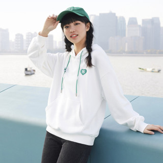 Semir Áo hoodie nữ trễ vai Hệ thống mặc bên trong Mùa xuân 2023 Áo chui đầu có mũ trùm đầu mới