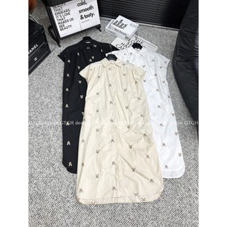 Siuu phẩm váy sơ mi thỏ thêu so hottt hàng TKCC freesize