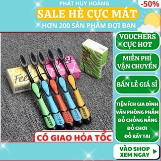 Combo 2 bàn chải đánh răng 🦷FREESHIP 🚛 Combo 2 bàn chải đánh răng Bossi than hoạt tính sợi tơ giá rẻ - Phát Huy Hoàng