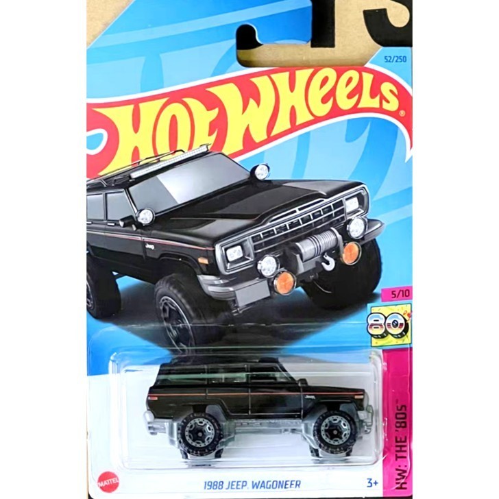 Hotwheels Hotwheels JEEP Wagner Xe địa hình màu đen / JEEP WAGONEER 52 23G