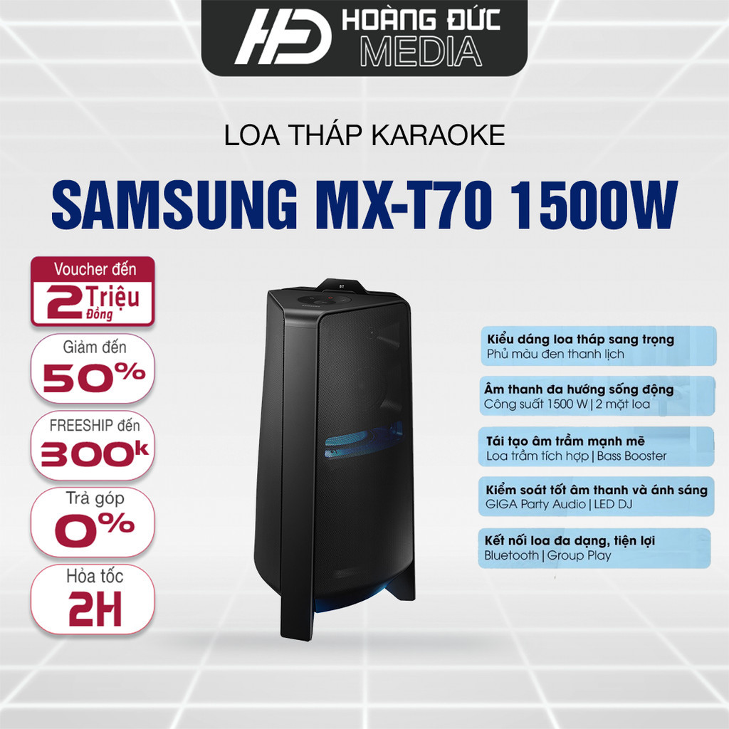 Loa Tháp Samsung MX T70 /XV 1500W hàng chính hãng 100% Bảo Hành 12 Tháng Trên Toàn Quốc