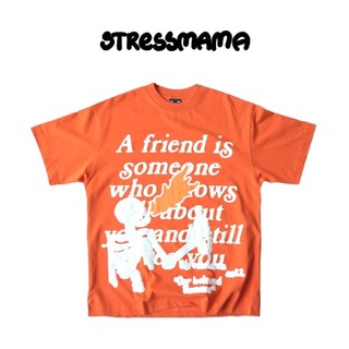 Stressmama Áo thun OBS T-Shirt màu cam 100% Cotton 2 chiều 250GSM thoáng mát, in Nhật cao cấp Local Brand