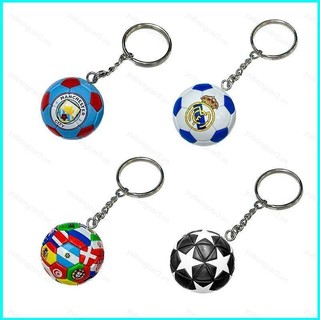 [Yb3] Mặt dây chuyền túi móc khóa bóng đá Mini PVC UEFA Euro 2024 Tất cả các lá cờ câu lạc bộ bóng đá Manchester City FC Real Madrid CF