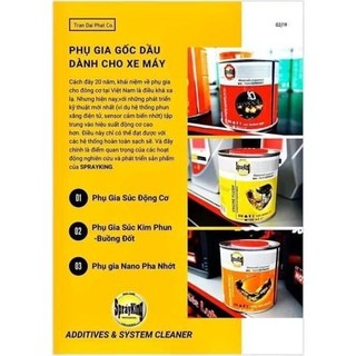 Phụ gia dầu nhớt SPRAYKING, phụ gia nano bảo vệ động cơ cho xe máy